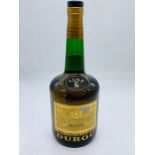 A bottle of Dyroc Napoleon Brandy VSOP