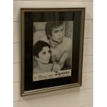 A framed poster from a French Dance Company of Zizi Jeanmaire and Rudolf Noureiev.