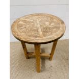 Small tribal carved stool/table