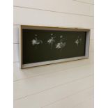 A framed abstract picture "Ballerinas"