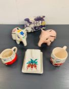 A Selection of Contemporary Ceramic to include Moneyboxes