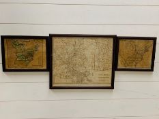 A Selection of three Antique Maps of America