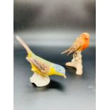 Two Goebel West Germany china birds