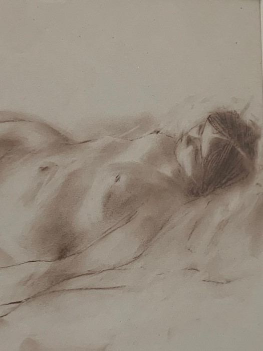 A Clifford Hatts Reclining Nude Painting - Image 3 of 3