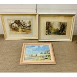 Three framed pictures by William Dodd, " Winter Walks", "Winter Tree's" and one untitled