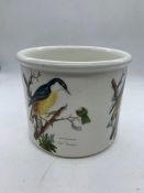 Portmeirion, Birds of Britain pot (H13cm Dia 16cm)