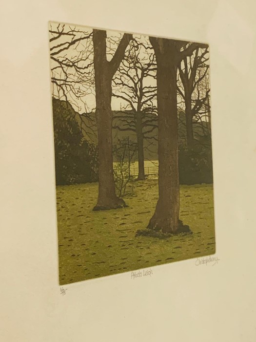 Christopher Penny 'Abbot's Leigh' colour etching 66/75 - Image 3 of 3