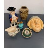 A Selection of Ceramics and china to include Limoges, a Toby Jug etc.