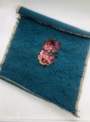 A vintage needlework of a flower