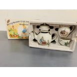 A boxed Peter Rabbit children's tea set by Wedgewood
