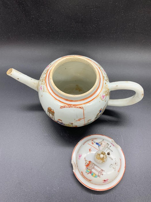 Three oriental porcelain teapots AF - Image 5 of 9