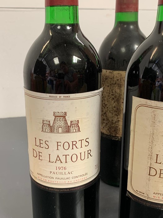 Six Bottles of 1976 Les Forts De La Tour Wine - Image 3 of 3