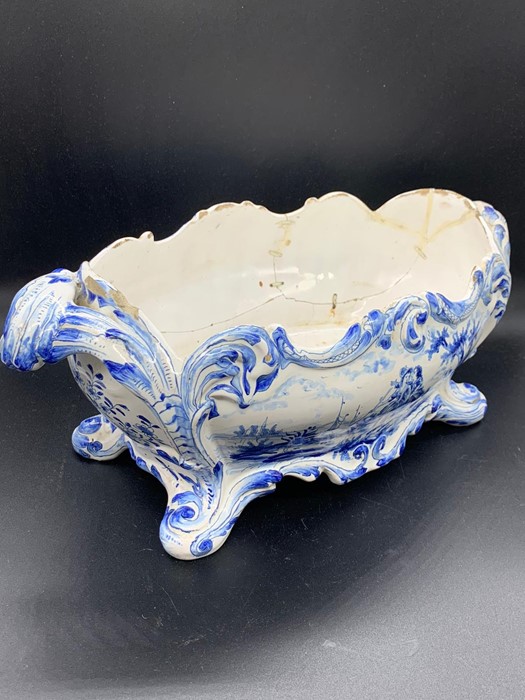 Early Delft blue Jardinière AF