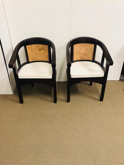 A Pair of Cane Backed Chairs - Image 4 of 4