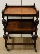 A 1920's Oak Tea Trolley with Greek Key Design