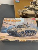 A selection of three boxed army tank's model kits to include Cromwell MK IV Tank, M-18 Hellcat and