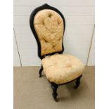 Ebonized Aesthetic movement salon chair