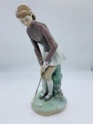 Lladro women golf player (H28cm)