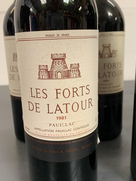 Six Bottles of 1981 Les Fort De La Tour Wine - Image 2 of 2