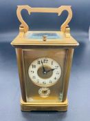 An Enamel Faced, repeater Carriage Clock