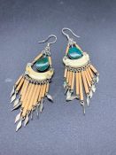 A Pair of Native American Earrings