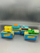 A Selection of Four Matchbox Superfast Diecast Vehicles to include: No 43 Pony Trailer, No 50 Kennel