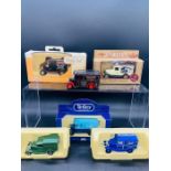 A Selection of Die Cast vehicles Tetley Tea Bags, View Vans, Bushmills, Walkers Potato Crisps, Boots