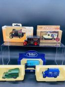 A Selection of Die Cast vehicles Tetley Tea Bags, View Vans, Bushmills, Walkers Potato Crisps, Boots