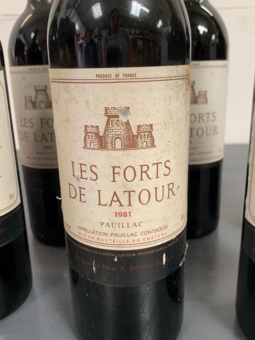 Six Bottles of 1981 Les Fort De La Tour Wine - Image 2 of 3