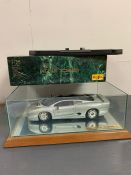 Diecast model Jaguar 1992 by Maistro 1:12 boxed and glass display case