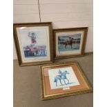 A Selection of three Limited Edition Race Horse Prints 'Mind Games' By Stephen Smith 336/500,