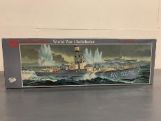 A boxed World War 1 Subchaser model kit