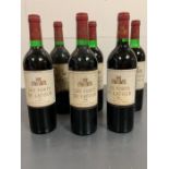 Six Bottles of 1976 Les Forts De La Tour Wine