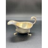 A Silver Sauce Boat by SB & S Ltd, indistinct hallmark..