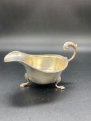 A Silver Sauce Boat by SB & S Ltd, indistinct hallmark..