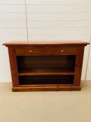 A Pine Library Style Bookcase with drawers (H 88 cm x D 35 cm x W 135 cm)