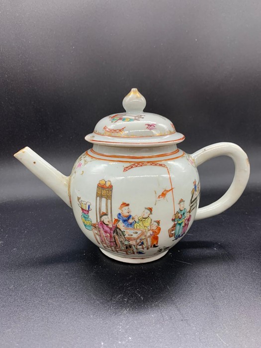 Three oriental porcelain teapots AF - Image 2 of 9