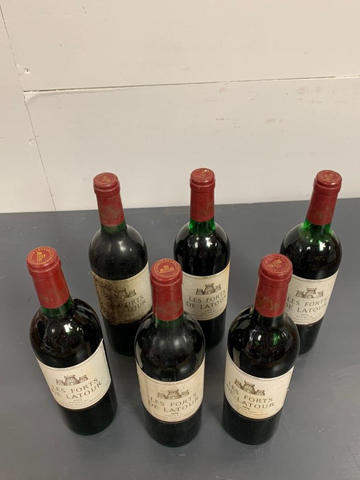 Six Bottles of 1976 Les Forts De La Tour Wine - Image 2 of 3