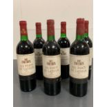 Six Bottles of 1981 Les Fort De La Tour Wine