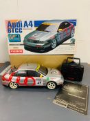 A boxed Audi A4 BTCC radio controlled touring car by Kyosho model