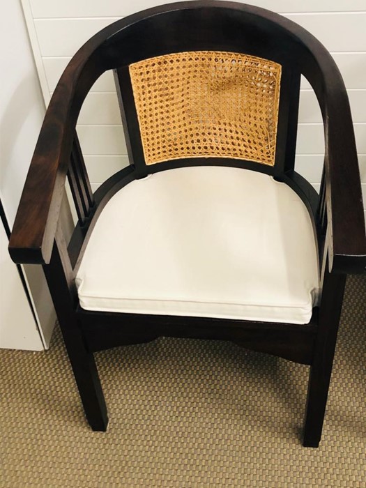 A Pair of Cane Backed Chairs - Image 3 of 4