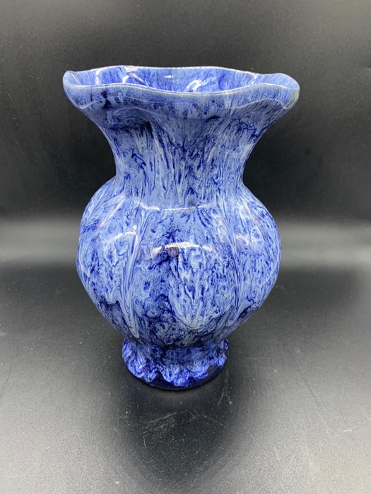 A blue porcelain vase