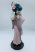 A Lladro Japanese Geisha girl