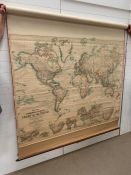 Johnston's Commercial and Library Chart of the World, on Mercator's Projection. A large map on