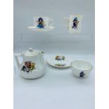 Osborne china, tea for one "Punch and Judy" themed