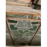 Architectural Salvage Stain Glass panels from a 1903 atrium, came out of Cliff's Hotel, the building