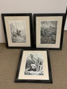 Three Don Quixote Themed Prints