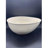 Nest of four cream baking mixing bowls