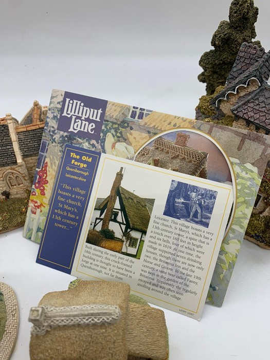 A selection of seven Lilliput Lane Cottages, The Old Forge, Cotman Cottage, The Gables, Petticoat - Image 3 of 3