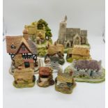 A selection of ten Lilliput Lane Cottage, Hebridean Hame, Wash Day, Bridge House, Kiln Cottage,